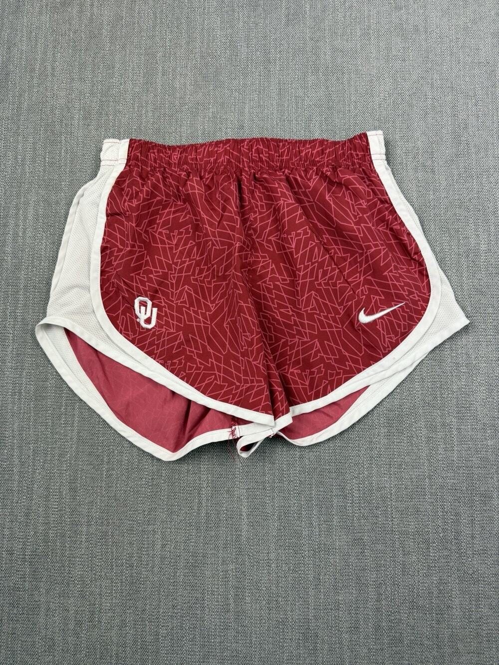 Nike Dri-FIT Oklahoma Sooners Running Shorts Women’s Small Red OU Lined